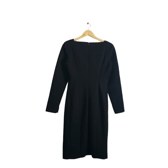 M.M. LaFleur Joanna Worth Long Sleeve Sheath Dress Black Size 4 - Picture 3 of 7